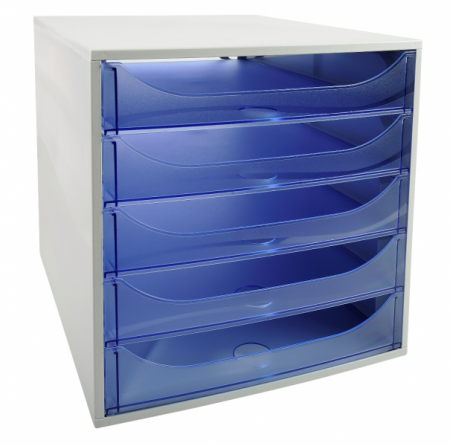 Zásuvkový box Exacompta Ecobox+ modrý, 207/229610 modrý