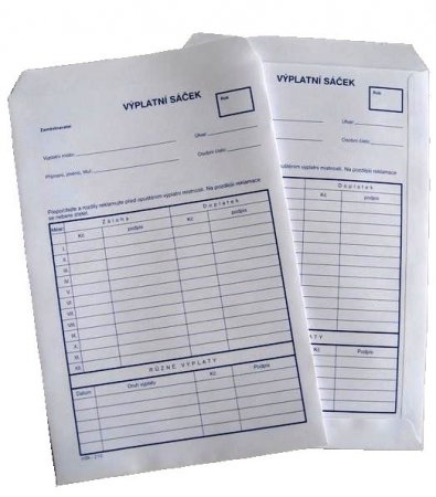 Výplatní sáček mSk 210