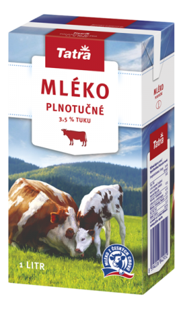 Mléko Tatra plnotučné 1L