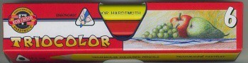 Pastelky Triocolor 3151 6 ks lakované