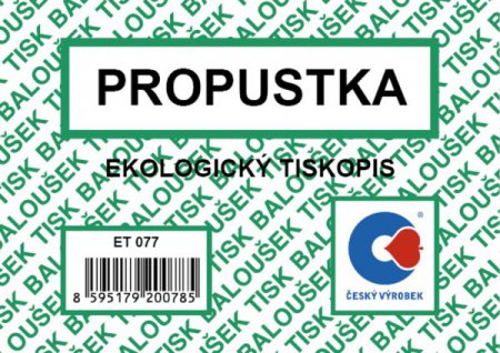 Propustka A7 Baloušek ET077