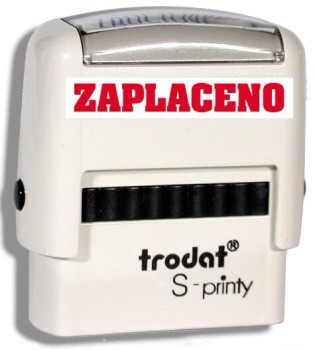 Razítko Trodat 4911/8 zaplaceno