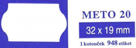 Etikety Meto 20 32x19 mm