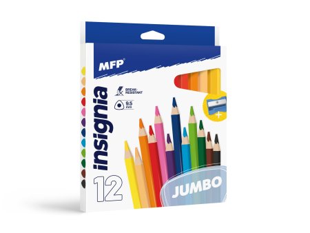 Pastelky 12ks Jumbo Triangular