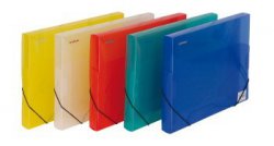 Box na spisy A4 s gumou Donau čirá