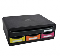 Zásuvkový box Exacompta nízký, 207/319798 4 zásuvky