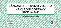 Záznam o provozu vozidla nákladní dopravy (alonž) oboustranný 2/3 A4 Baloušek ET220
