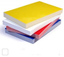 Zadní desky pro vazbu Chromolux bílá