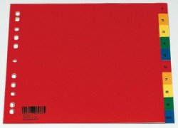 Rozdružovač A4 1-10 PVC barevný Donau