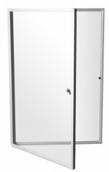 Vitrína uzamykatelná 60x90 cm bílý email