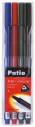 Popisovač Fineliner 0,4 mm TRIO 4ks mix