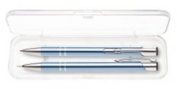 Pero kuličkové Orin sada modrá světlá