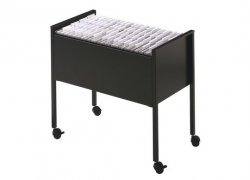 Pojízdná kartotéka 80 A4 černá