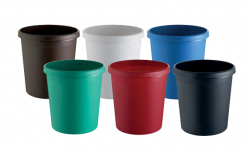 Koš na odpad plný 18l černý Helit, Helit 195/0086