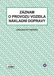 Záznam o provozu vozidla nákladní dopravy (stazka) oboustranný A4 Baloušek ET210