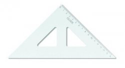 Trojúhelník plastový s ryskou