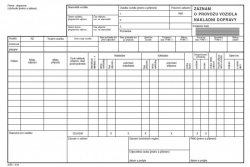Záznam o provozu nákladních vozidel A4 propisujicí mSk 318