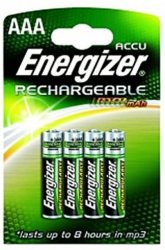 Baterie Energizer AAA mikro nabíjecí 4 ks/bal.