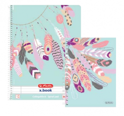 Blok Pírka A4 spirála čtvereček 80l, Herlitz