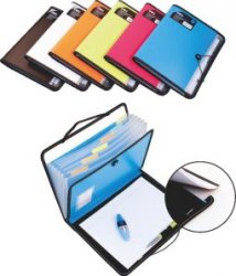 Box na dokumenty 7 kapes, blokem a s gumou