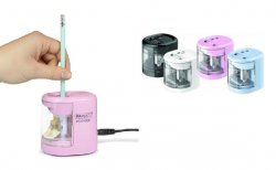 Ořezávátko stolní Rapesco el.růžová, Rapesco elektrické