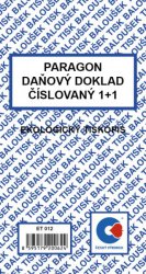 Paragon daňový doklad číslovaný Baloušek ET012, nepropisující