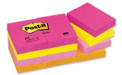 Bloček samolepicí 38x51mm 12ks 3M ovoce