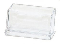 Vizitkář stolní Donau PVC transparentní