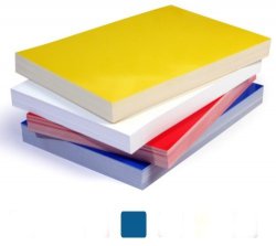 Zadní desky pro vazbu Chromolux modrý