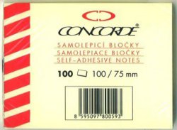Bloček samolepicí 75x102 mm Concorde