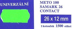 Etikety Univerzální barevné 26x12 mm