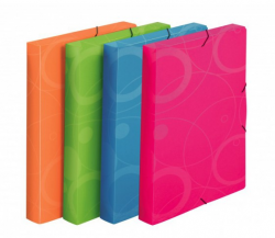 Box na spisy A4 s gum. NEO COLORI zelená, 069/2946 zelená