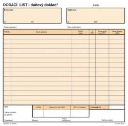 Dodací list 2/3 A4 NCR Optys 1079