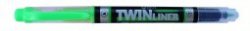 Zvýrazňovač oboustranný Twin zelený