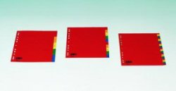 Rozdružovač A4 Donau 10barev PVC DOX