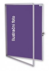 Interiérová vitrína textilní 75 x 100 cm zelená