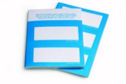 Textilní jmenovky s barevným rámečkem