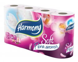 Toaletní papír Harmony Soft Flora Aroma 8 ks