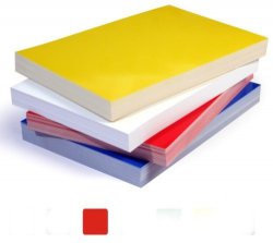 Zadní desky pro vazbu Chromolux červený