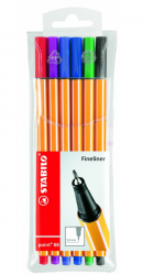 Popisovač Stabilo point 88 liner/6ks, liner 88/6