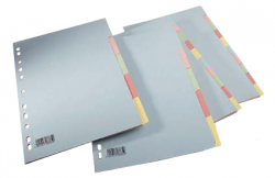 Rozdružovač A4 Spoko 5barev karton, Spoko karton