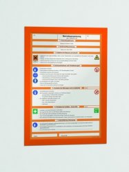 Informační rámeček Duraframe A4 oranžová